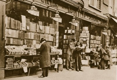 A second hand bookshop, Charing Cross Road by English Photographer